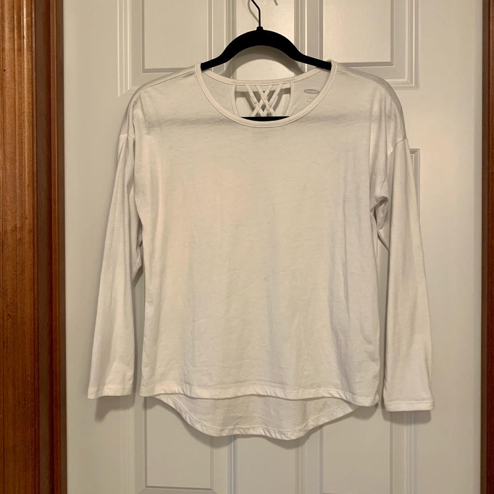 Old Navy Softest Long Sleeve Tee- Criss Cross Back